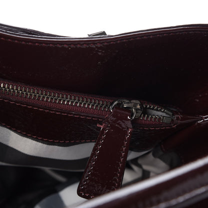 Burberry Patent Small Healy Knot Hobo Plum 7 of 11