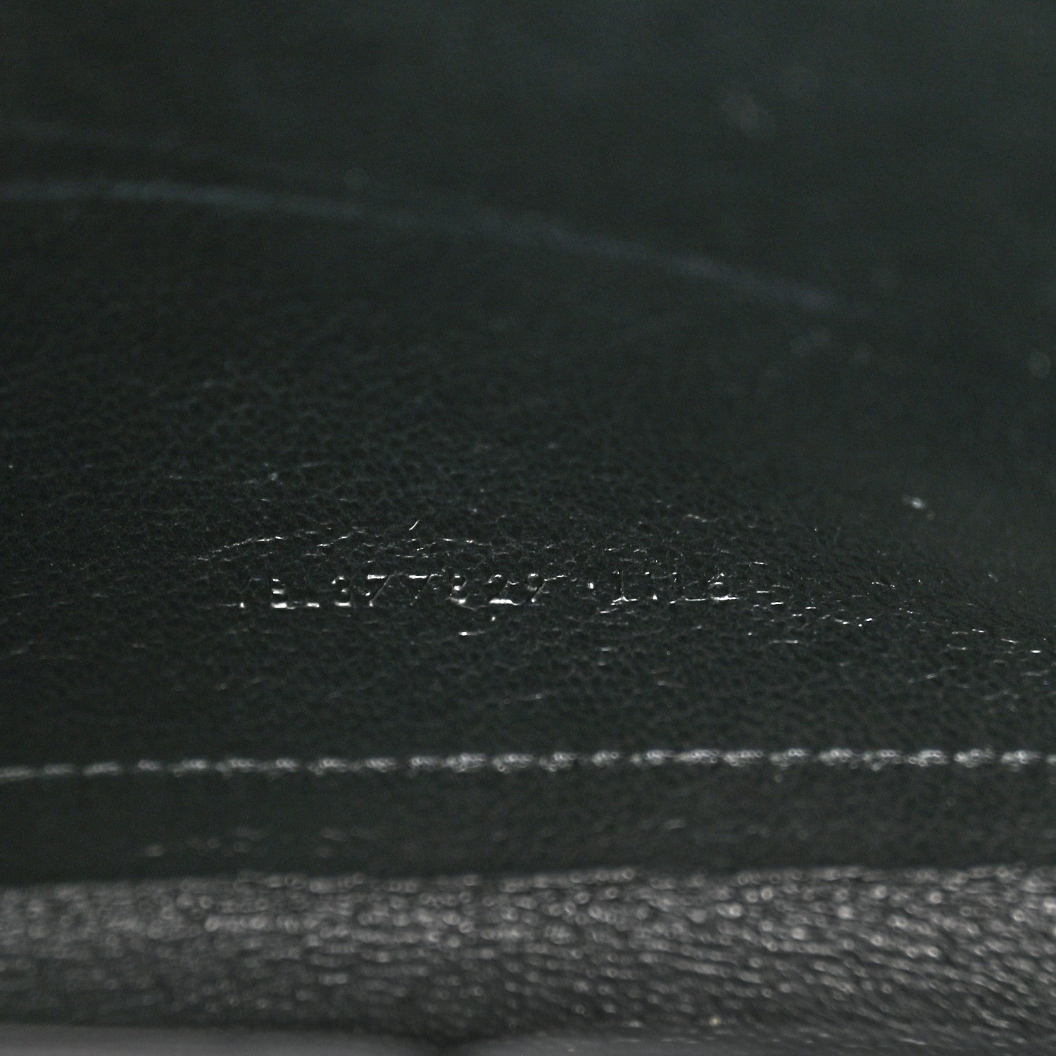 Saint Laurent Grained Metallic Calfskin Monogram Chain Wallet Bronze 8 of 17