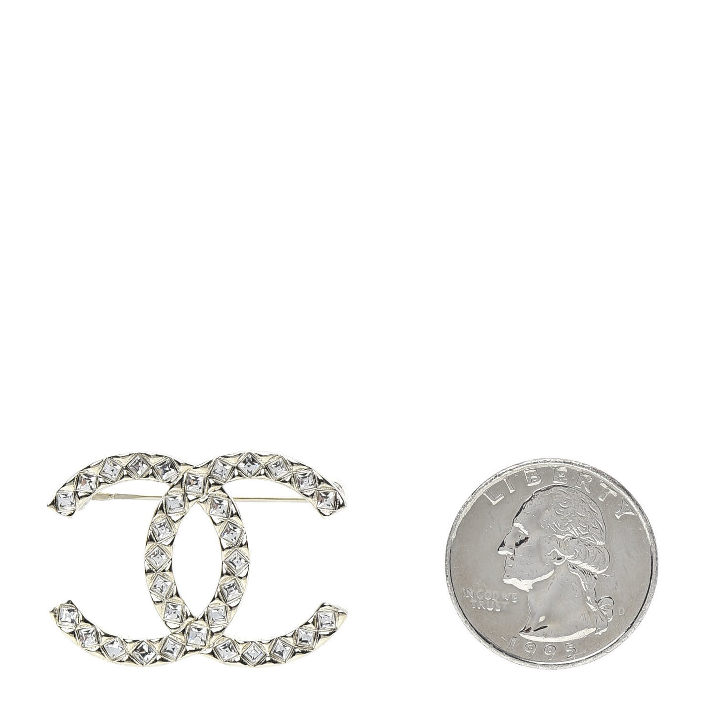Baguette Crystal High Society CC Brooch Gold