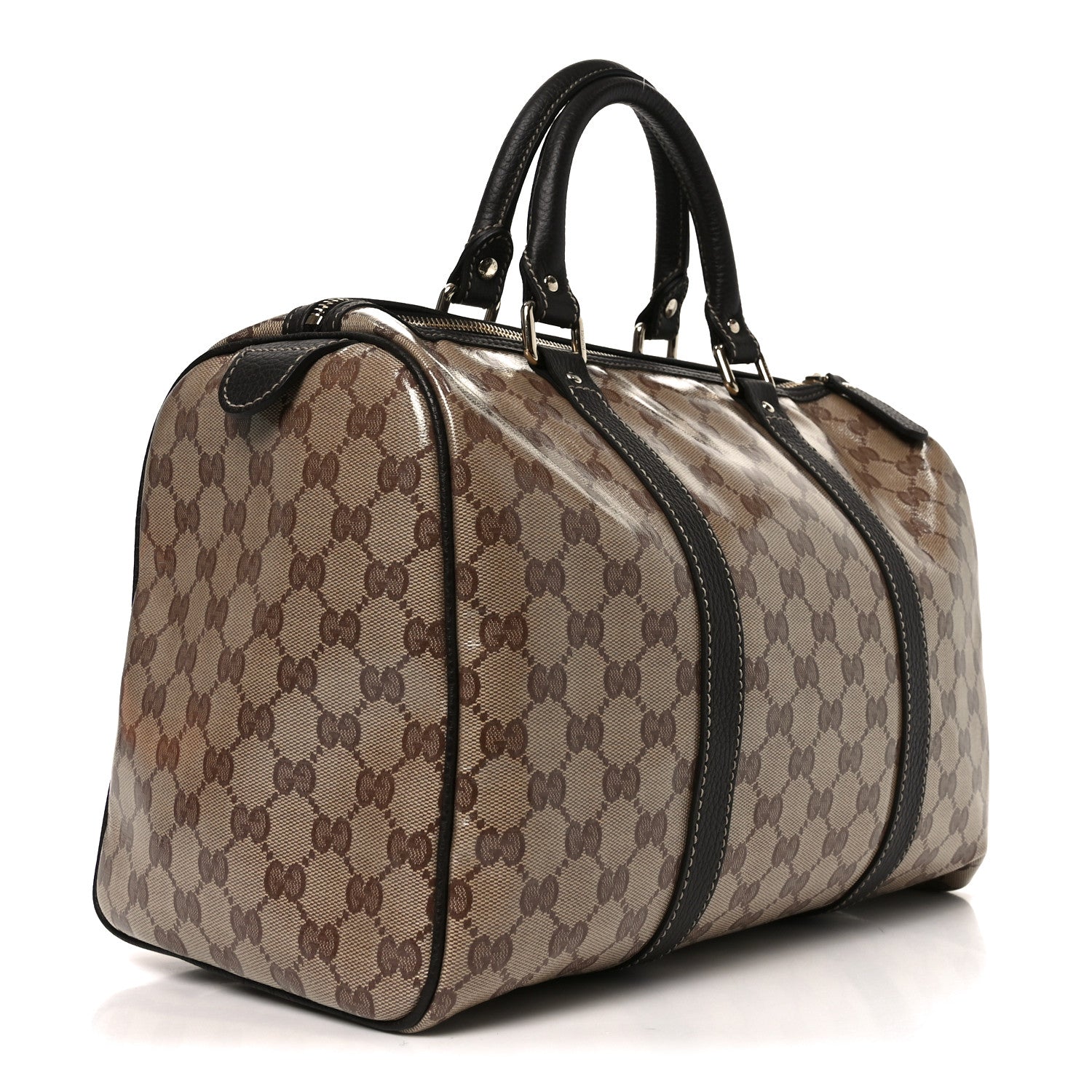 Gucci Crystal Monogram Medium Joy Boston Dark Brown 3 of 10