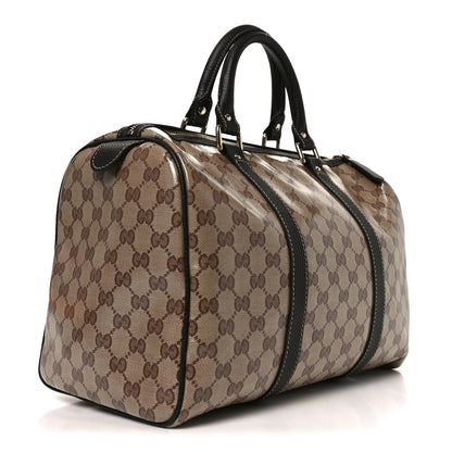 Gucci Crystal Monogram Medium Joy Boston Dark Brown 3 of 10