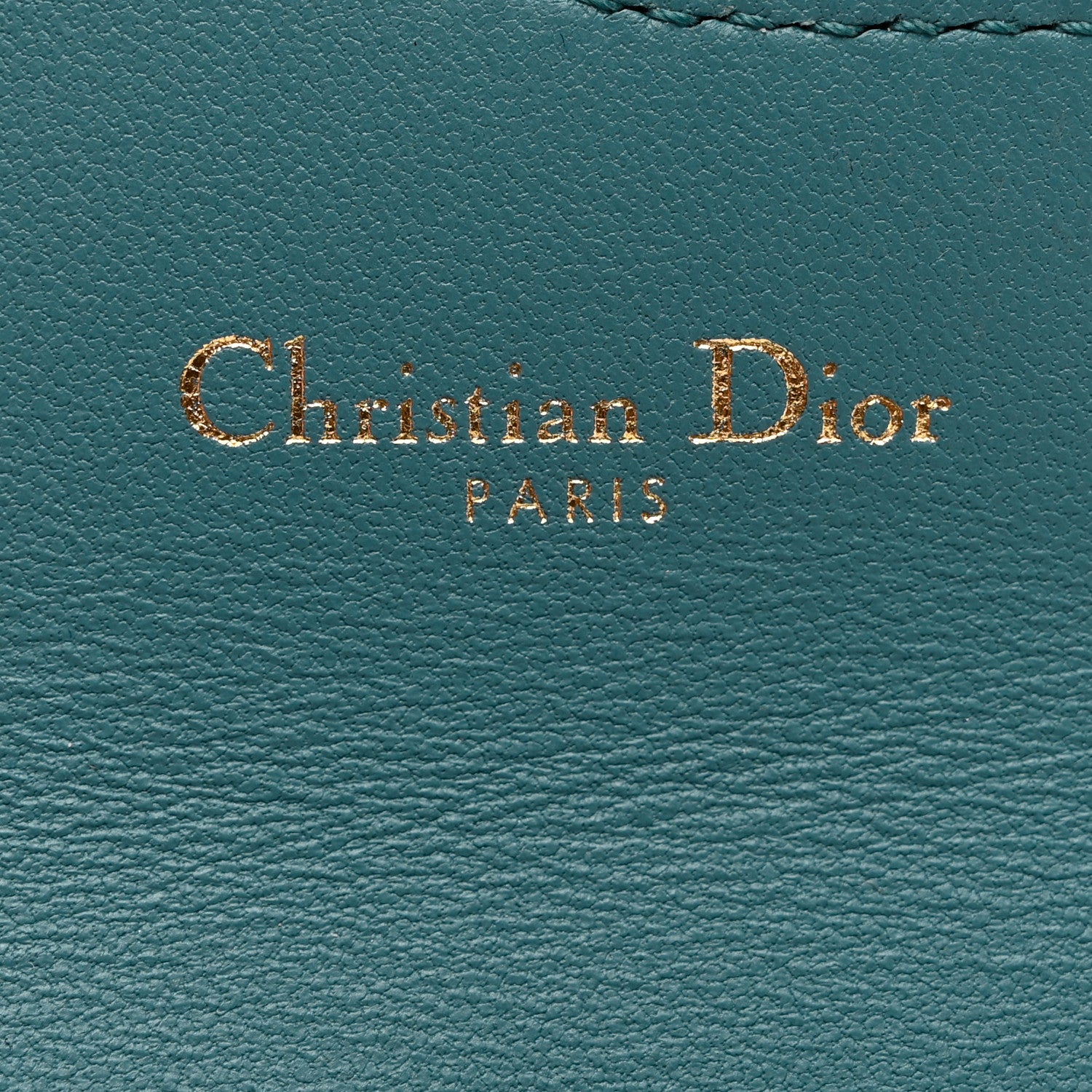 Christian Dior Goatskin Saddle Card Holder Azure Blue 7 of 8