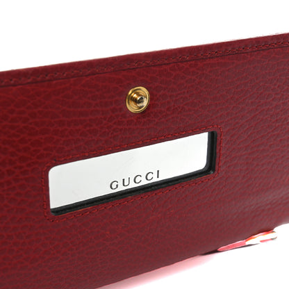 Gucci Dollar Calfskin Petite GG Marmont Wallet Hibiscus Red 5 of 6