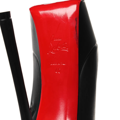 Christian Louboutin Calfskin Dolly Alta Booty 160 Ankle Boots 40 Black 6 of 10