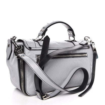 Proenza Schouler Paper Lambskin Medium PS1 Plus Zip Satchel Dove Grey 3 of 9