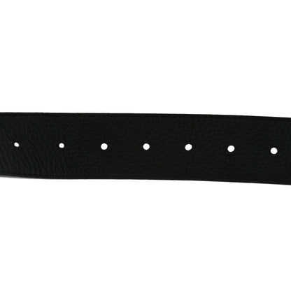 Louis Vuitton Taurillon Calfskin 30mm LV Initiales Reversible Belt 110 44 Black 3 of 11