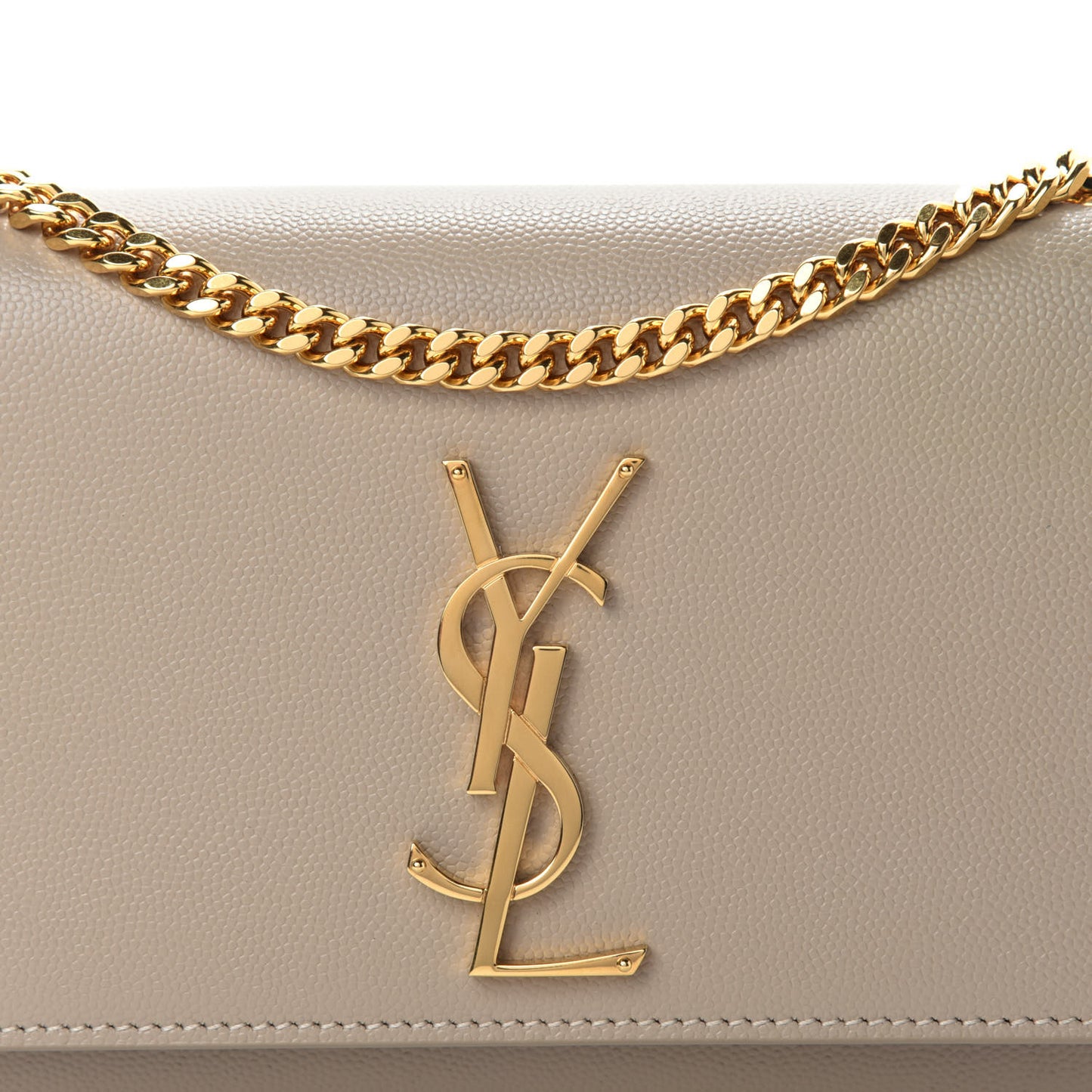 Grain De Poudre Small Monogram Kate Satchel Sea Salt