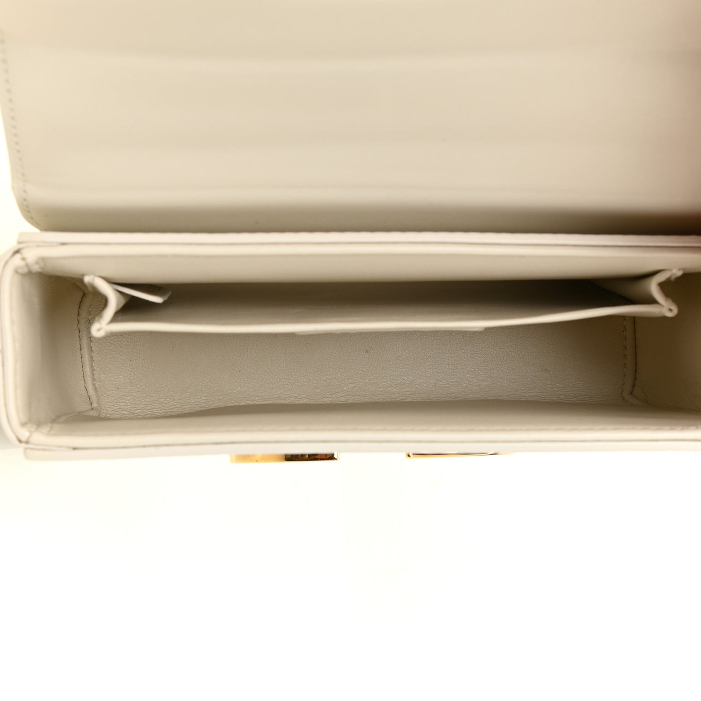 Smooth Calfskin 30 Montaigne Box Bag White