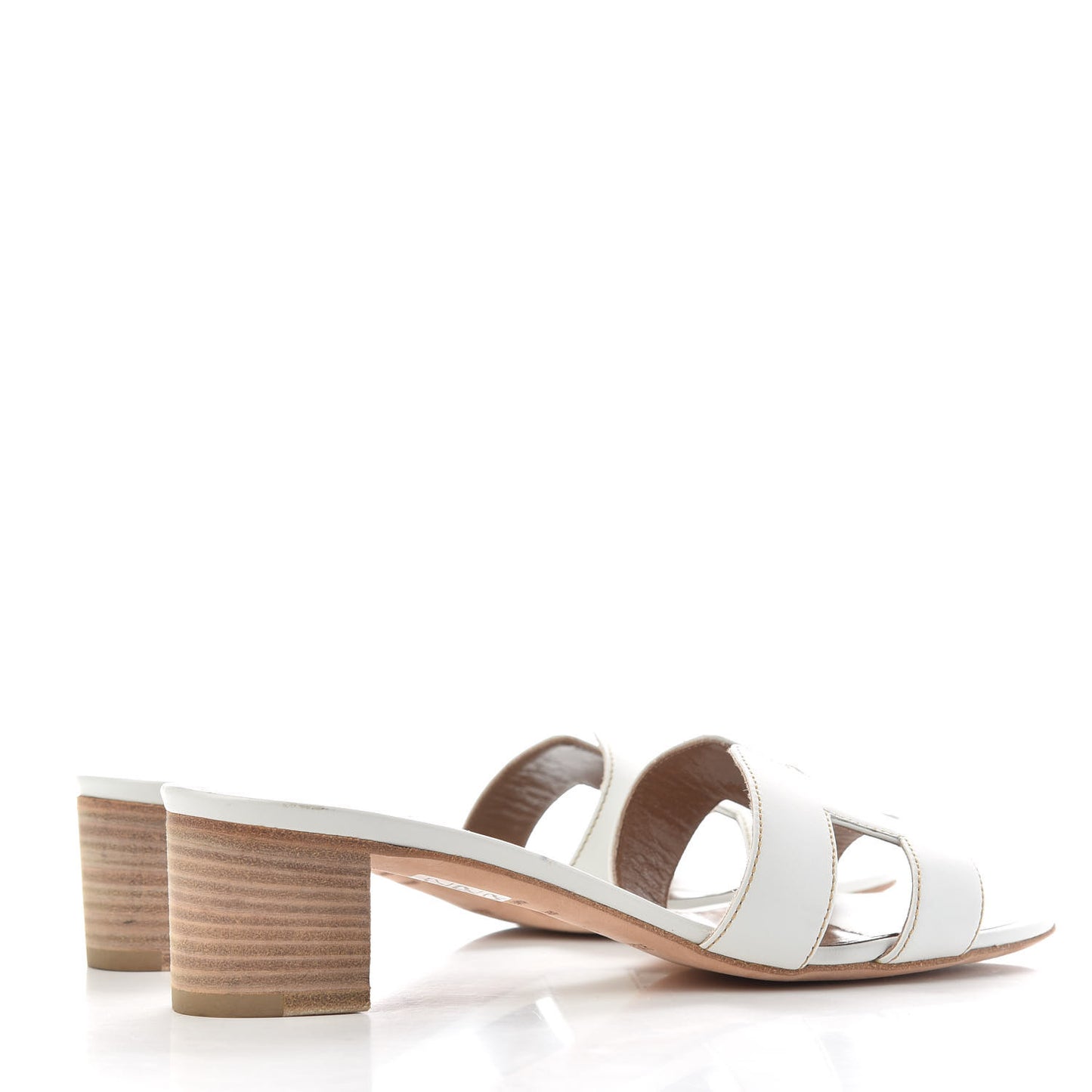 Calfskin Oasis Sandals 36.5 White