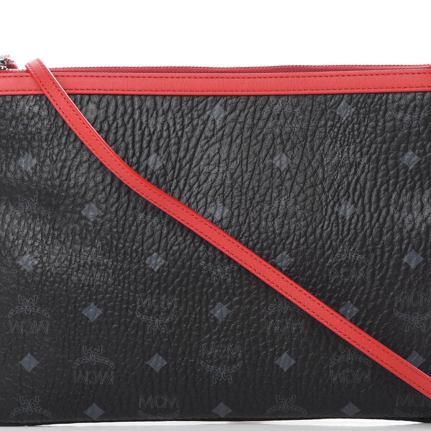 Visetos Crossbody Pouch Black Red