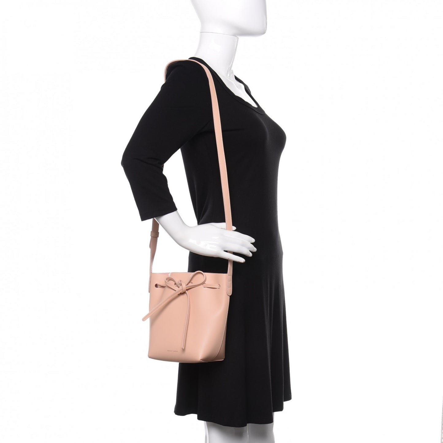 Calfskin Mini Mini Bucket Bag Rosa