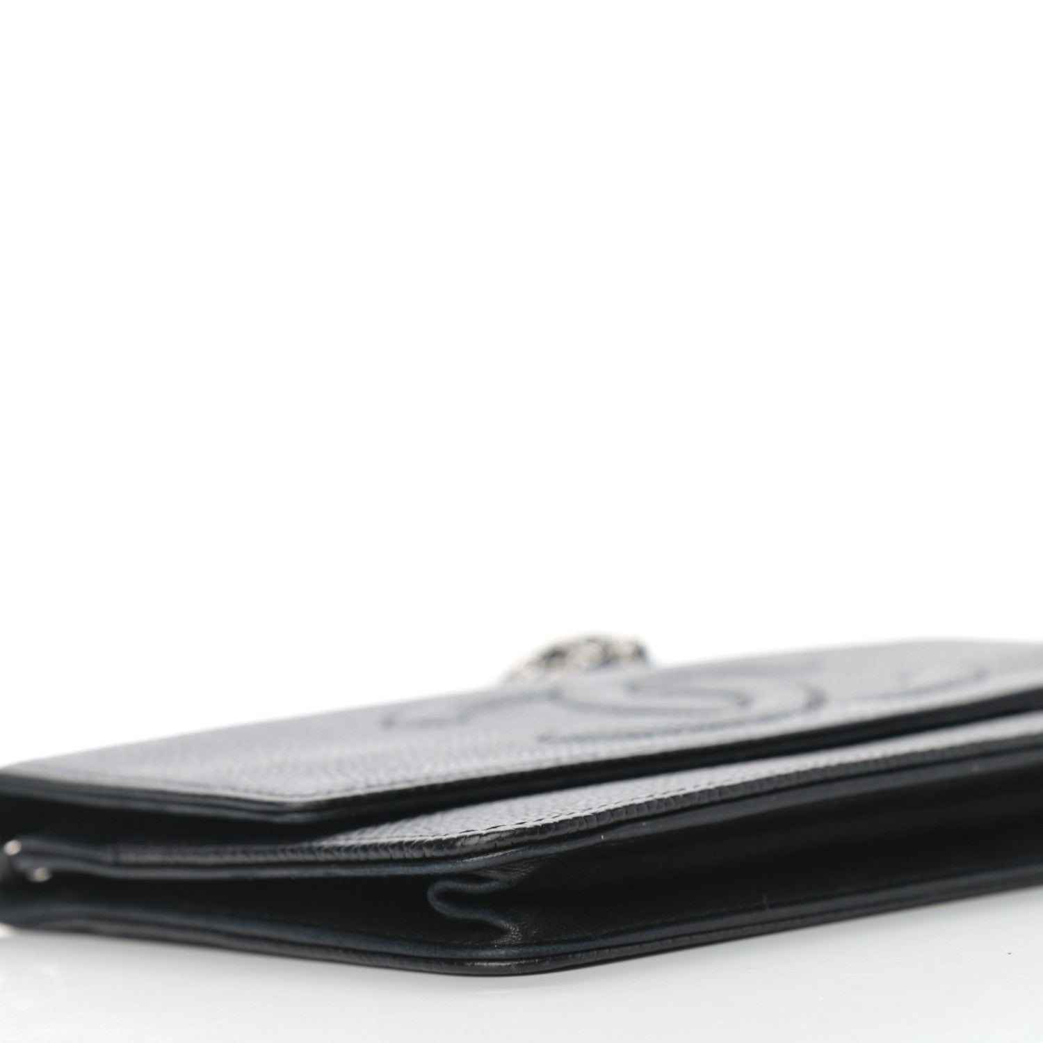 Chanel Caviar Timeless CC Wallet On Chain WOC Black 9 of 12