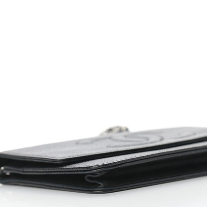 Chanel Caviar Timeless CC Wallet On Chain WOC Black 9 of 12
