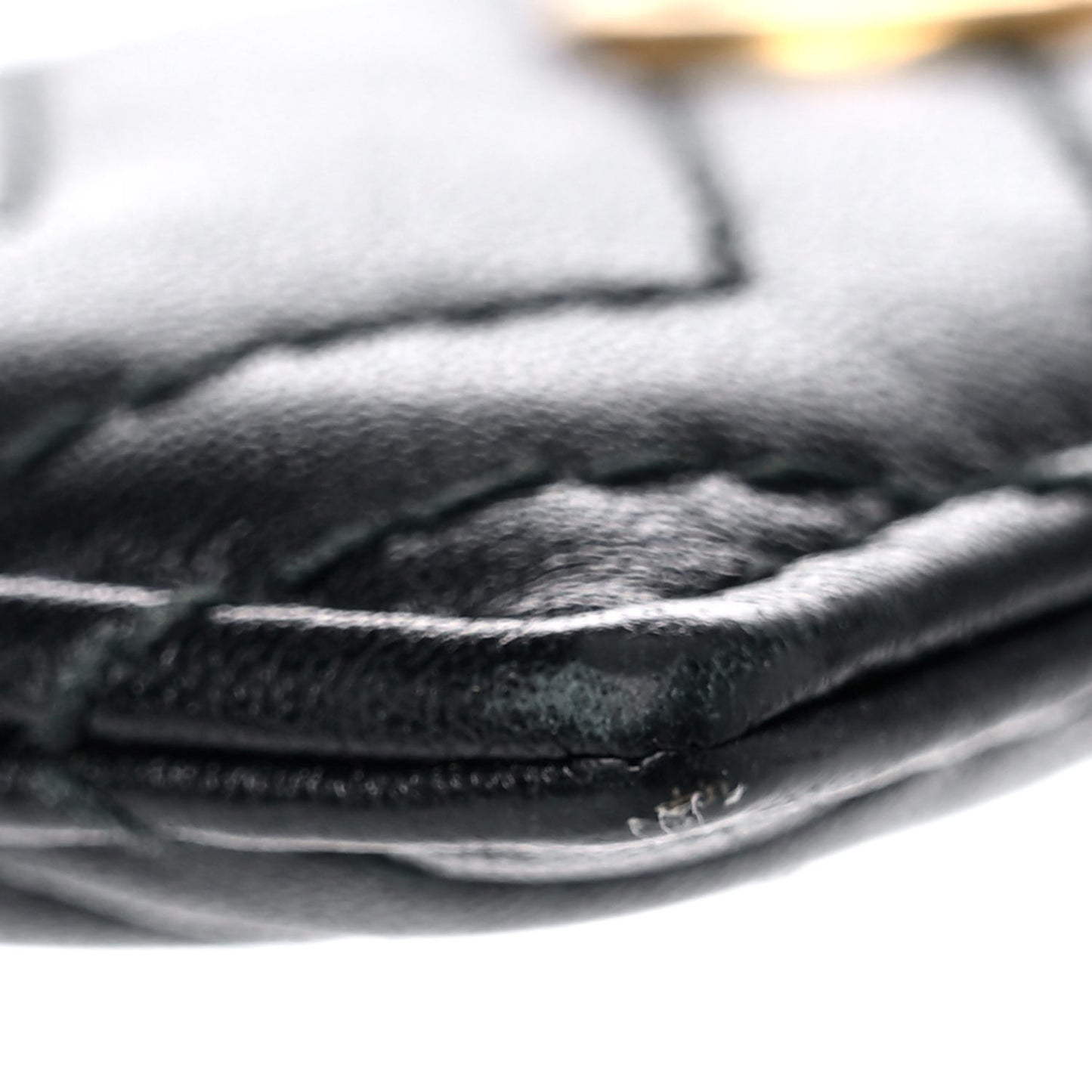 Calfskin Matelasse GG Marmont Card Holder Black