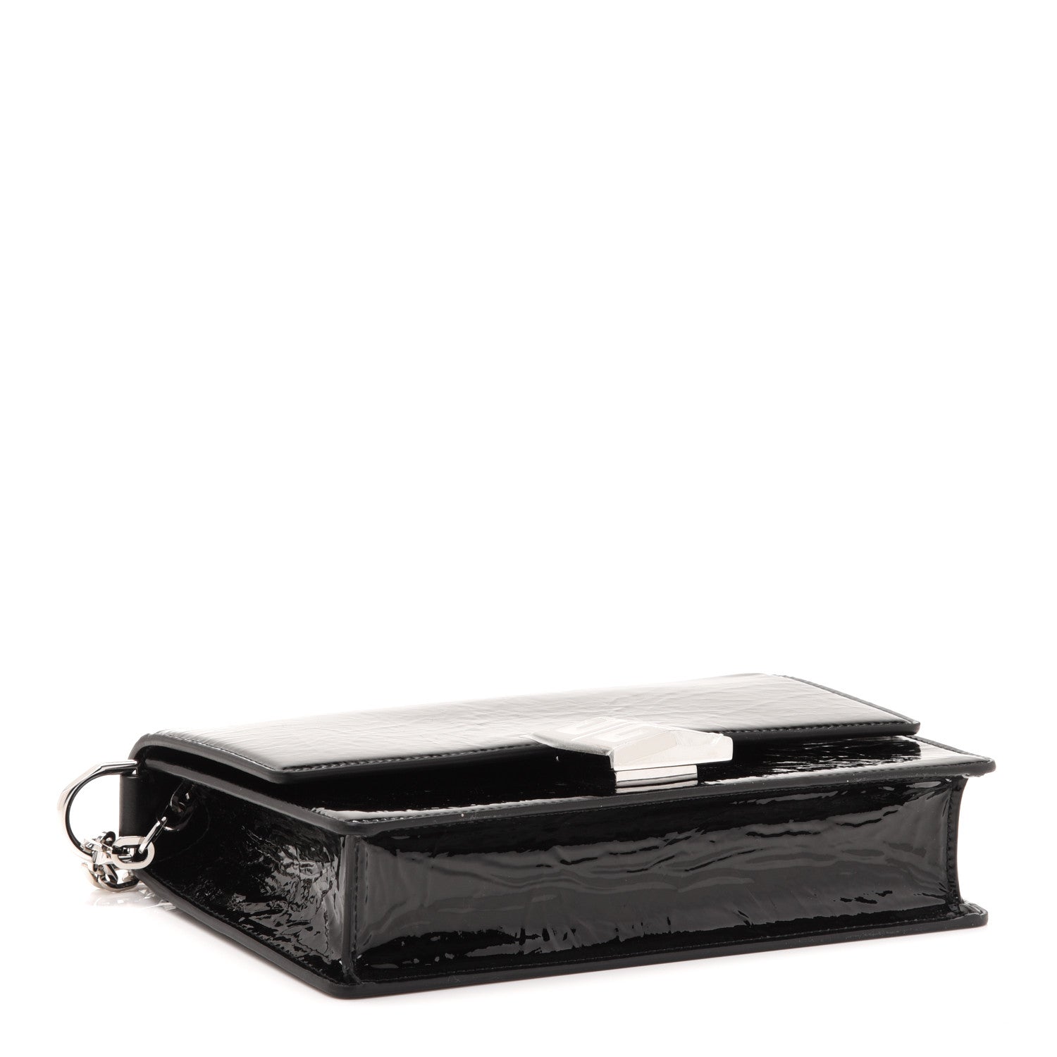 Givenchy Patent Textured Goatskin Small 4G Crossbody Black 4 of 12