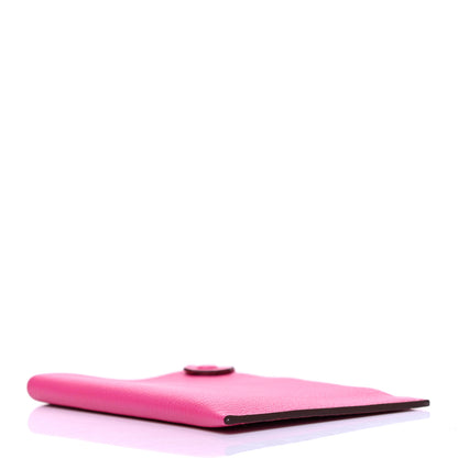Hermes Chevre Mysore Tarmac PM Passport Holder Rose Tyrien 4 of 8