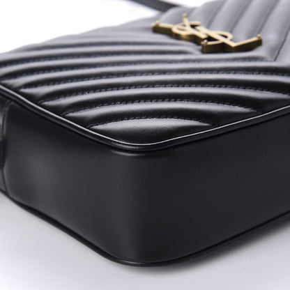 Saint Laurent Calfskin Matelasse Monogram Lou Camera Bag Black 6 of 10
