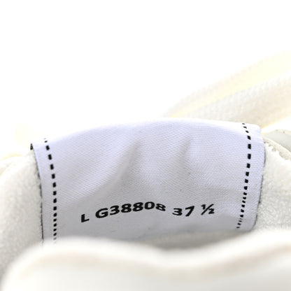 Chanel Grained Calfskin Fabric Womens Logo Sneakers 37.5 White 37.5 White 9 of 11