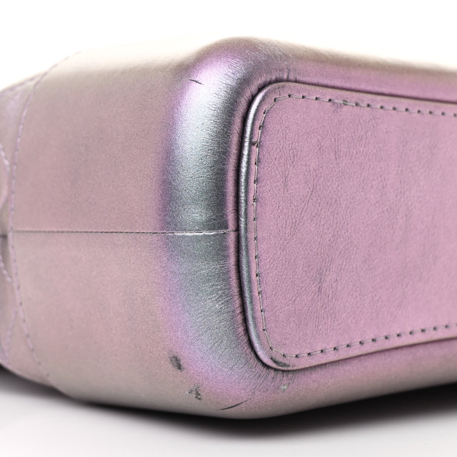 Chanel Iridescent Lambskin Calfskin Quilted Medium Gabrielle Hobo Light Purple 9 of 10