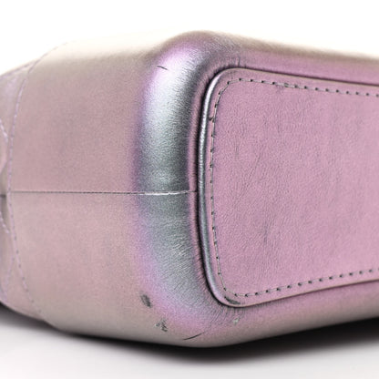 Chanel Iridescent Lambskin Calfskin Quilted Medium Gabrielle Hobo Light Purple 9 of 10