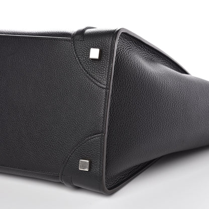 Celine Drummed Calfskin Mini Luggage Black 11 of 13