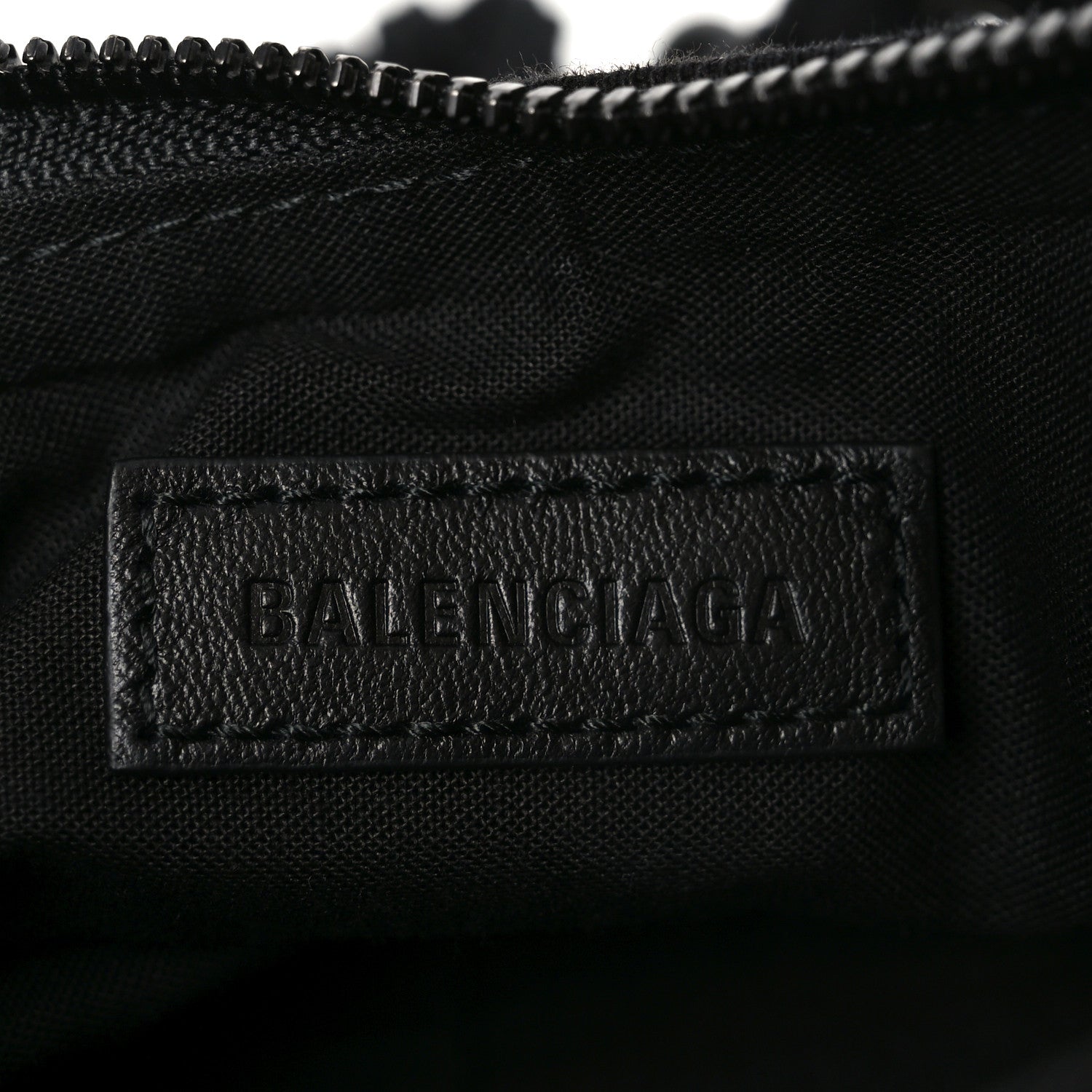 Balenciaga Denim Embellished Le Cagole Shoulder Bag XS Black 6 of 12