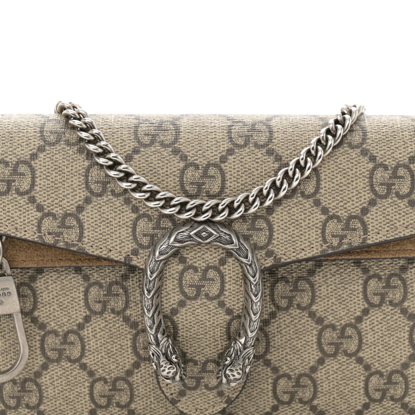 GG Supreme Monogram Super Mini Dionysus Shoulder Bag Taupe