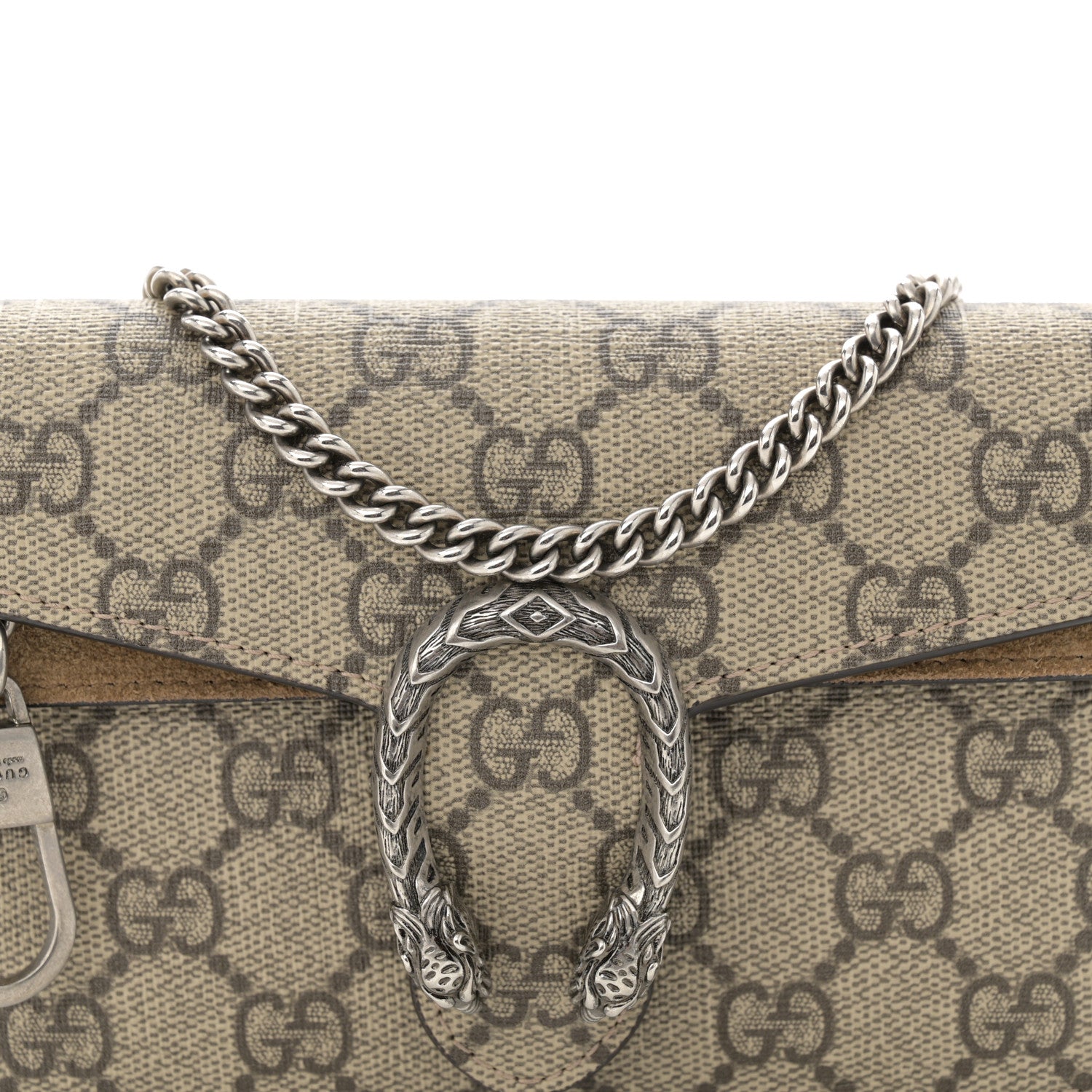 Gucci GG Supreme Monogram Super Mini Dionysus Shoulder Bag Taupe 7 of 10