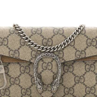 Gucci GG Supreme Monogram Super Mini Dionysus Shoulder Bag Taupe 7 of 10