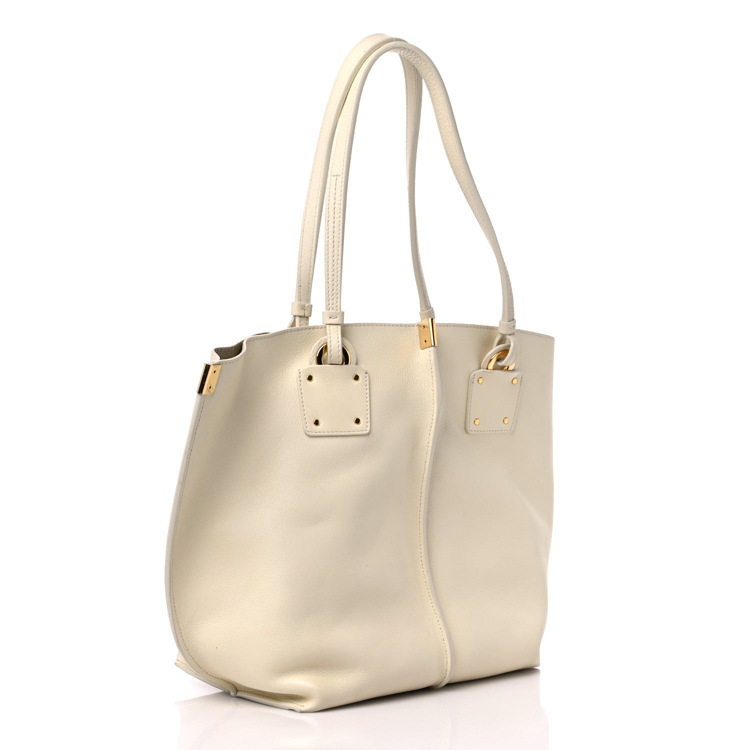 Chloe Smooth Calfskin Medium Vick Tote Off White 4 of 16