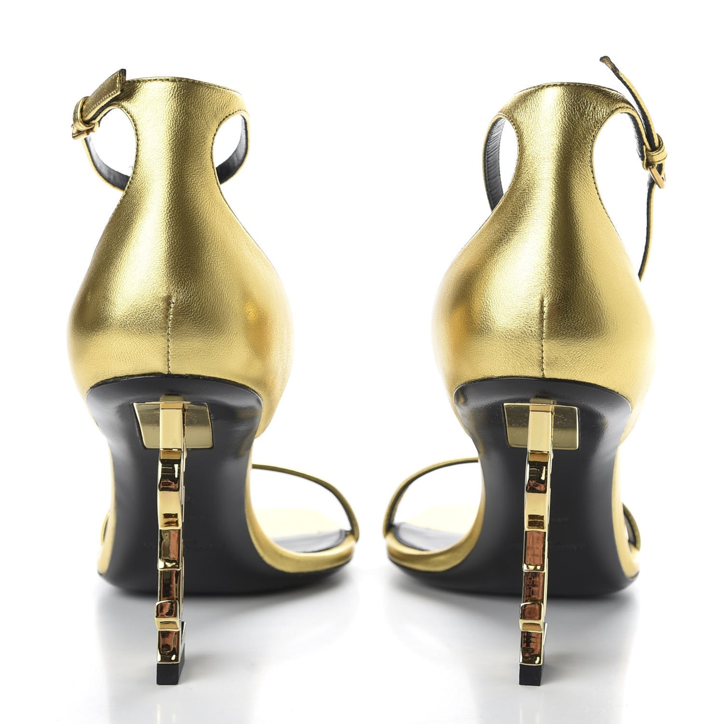 Calfskin Opyum Sandals 38 Oro