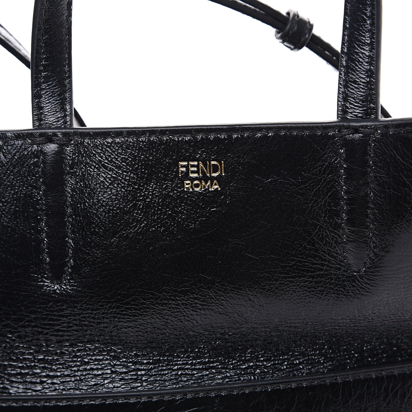 Agnello Old Shine Vitello Go Rain Small Flip Tote Black Marrone