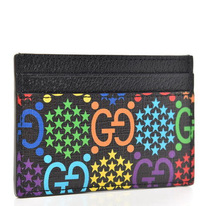 Gucci GG Supreme Monogram Psychedelic Card Holder Black 3 of 6