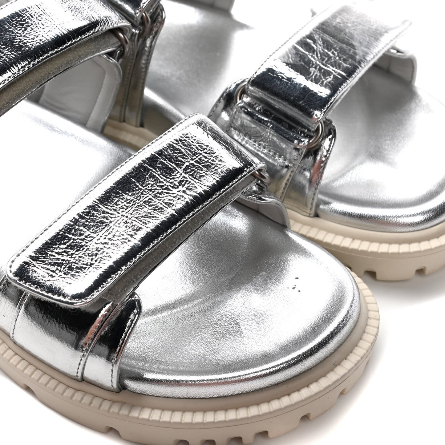 Metallic Dioract Sandals 36 Silver