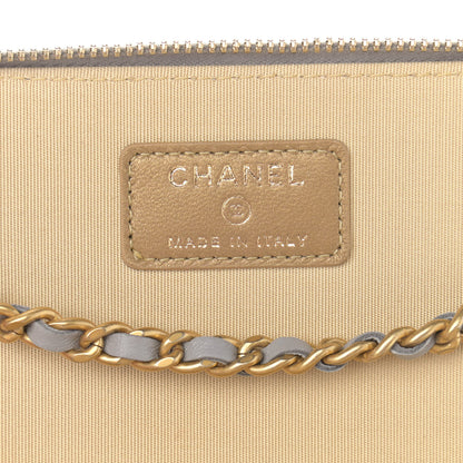 Chanel Lambskin Quilted Small Pearl Crush Vanity Case With Chain Grey 6 of 12