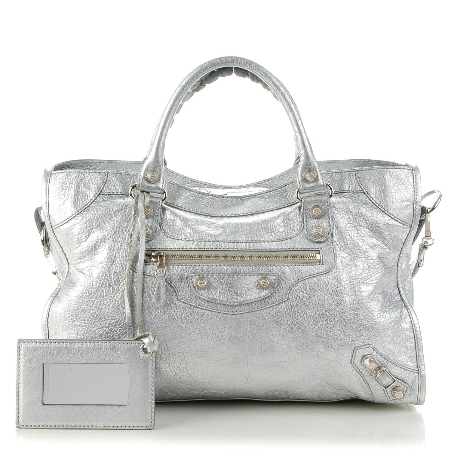 Balenciaga Agneau Giant 12 Silver Hardware City Gris Aluminum 1 of 8