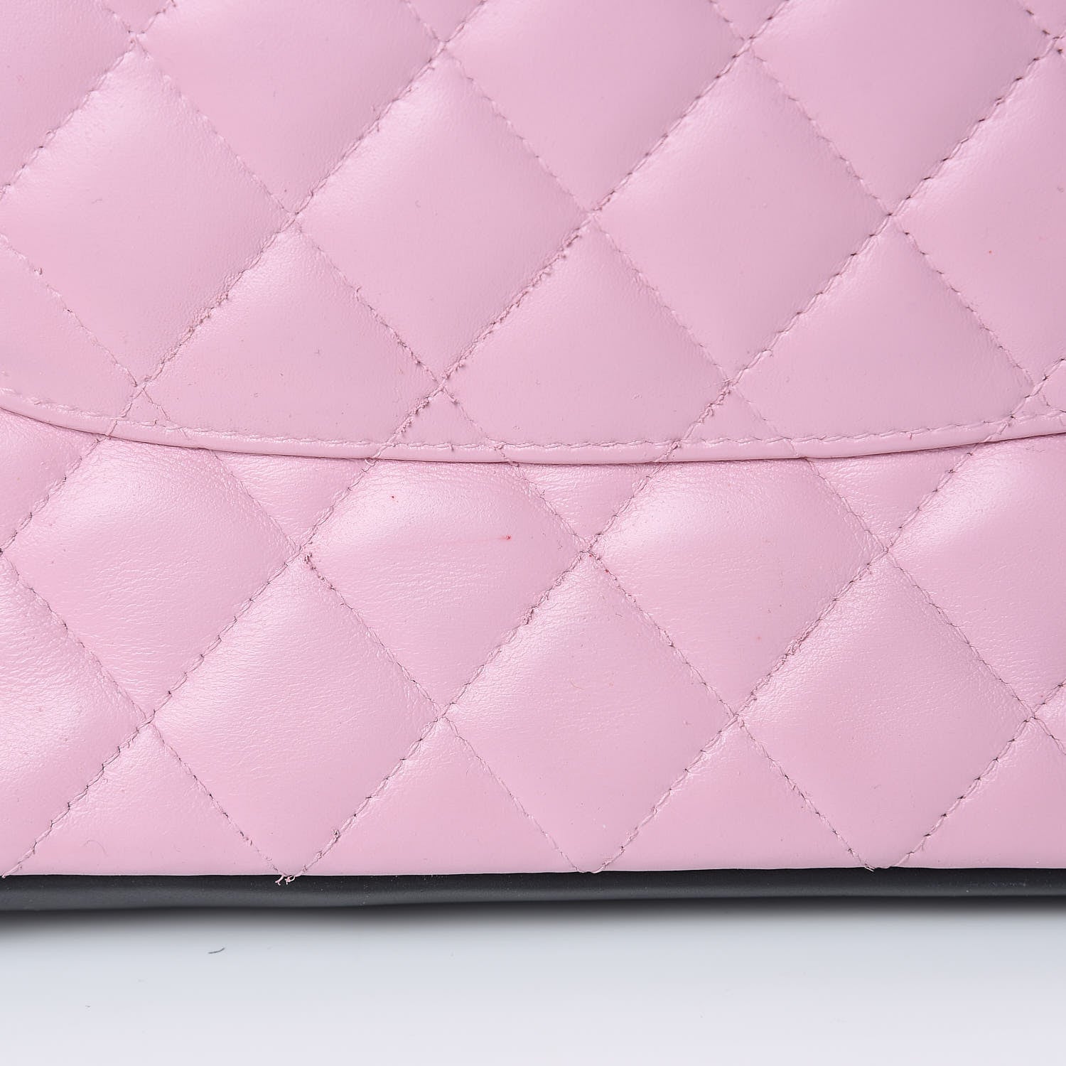 Chanel Calfskin Quilted Medium Cambon Tote Pink Black 12 of 14