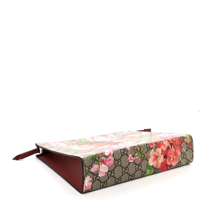 Gucci GG Supreme Monogram Blooms Large Cosmetic Case Beige Multicolor Dry Rose 4 of 9