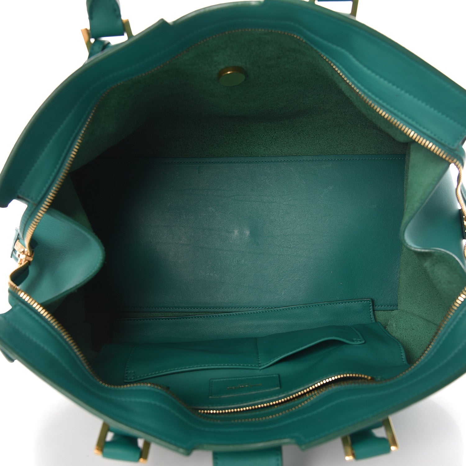 Saint Laurent Calfskin Medium Classic Y Cabas Green 5 of 12