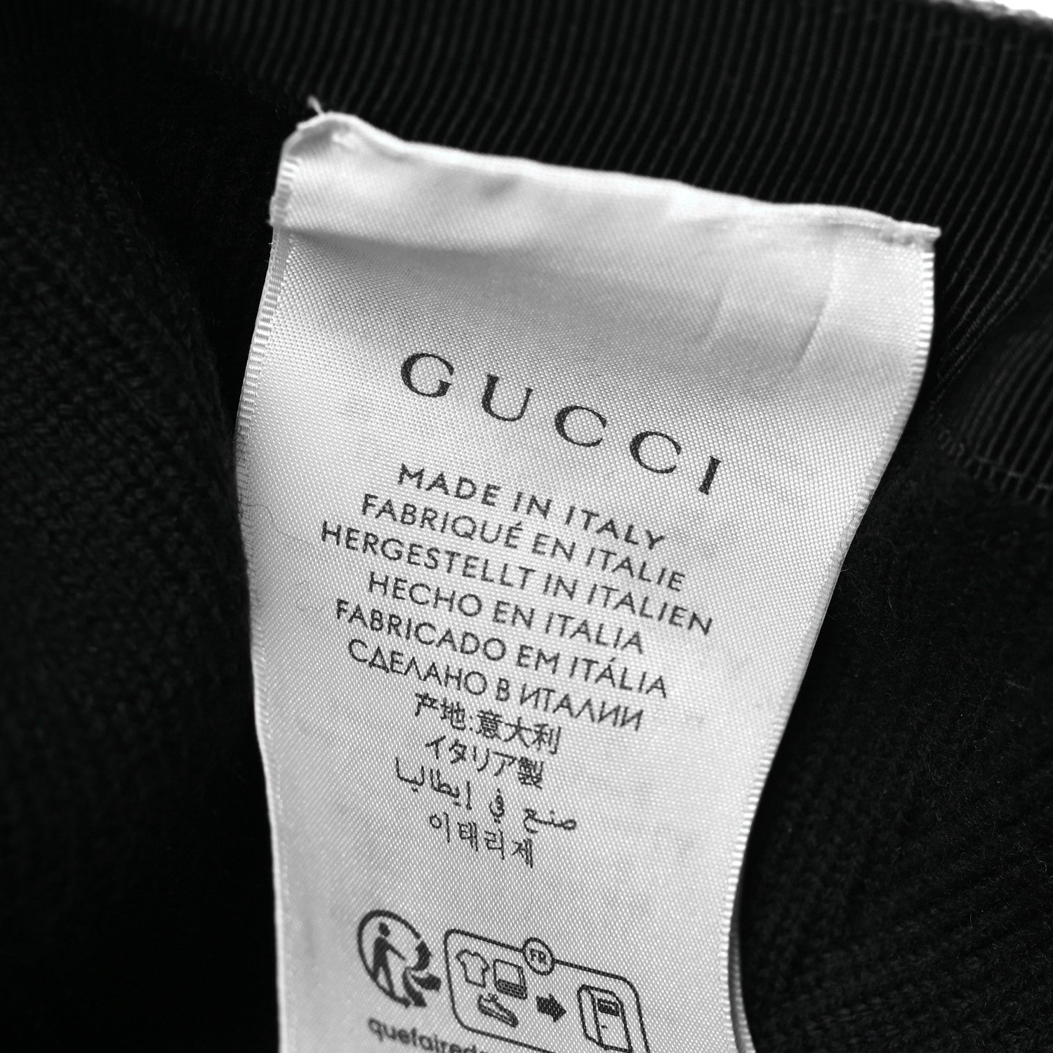 Gucci Covered Wool GG Monogram Baseball Hat XXL Grey Dark Grey Black 8 of 12