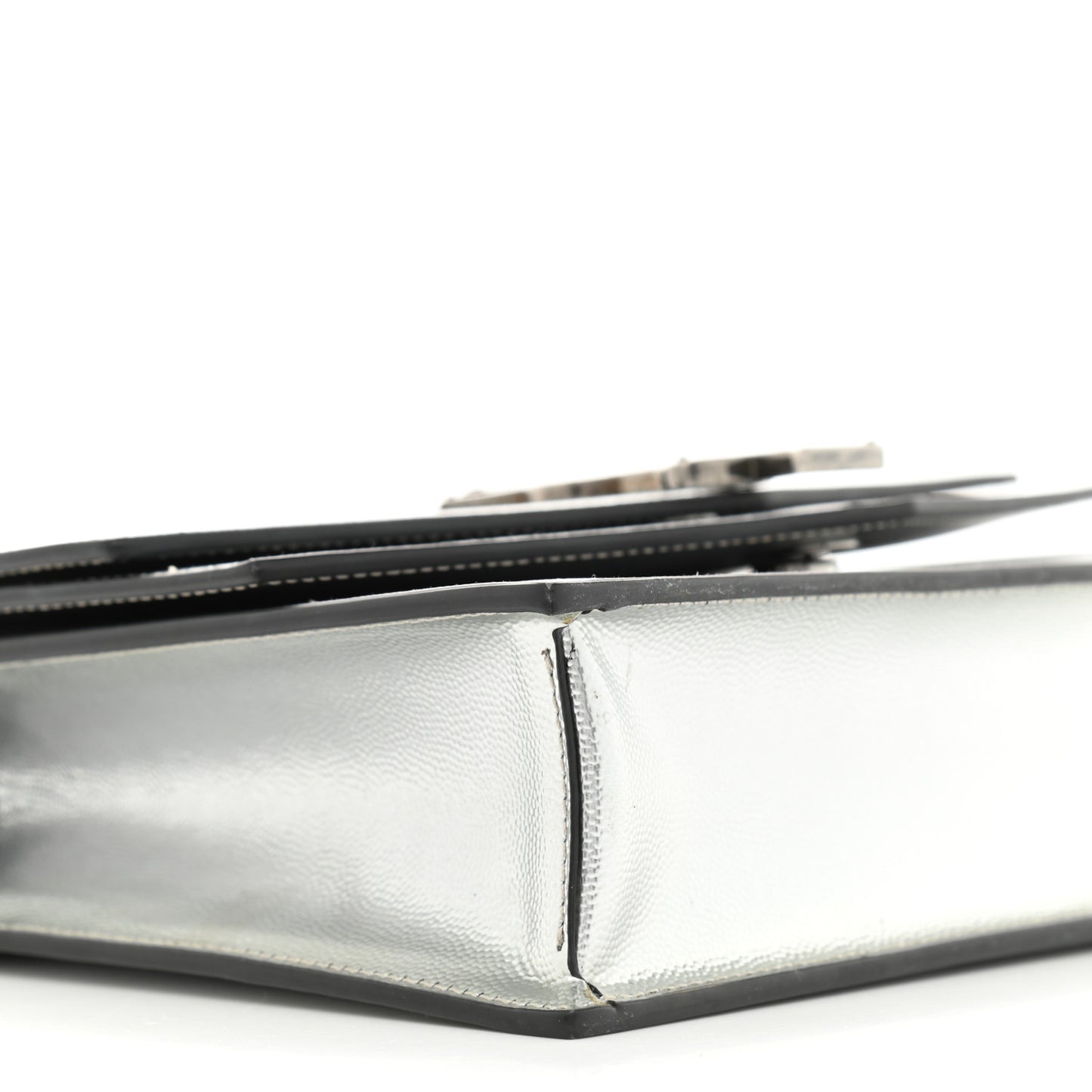 Grain De Poudre Monogram Medium Sulpice Shoulder Bag Silver