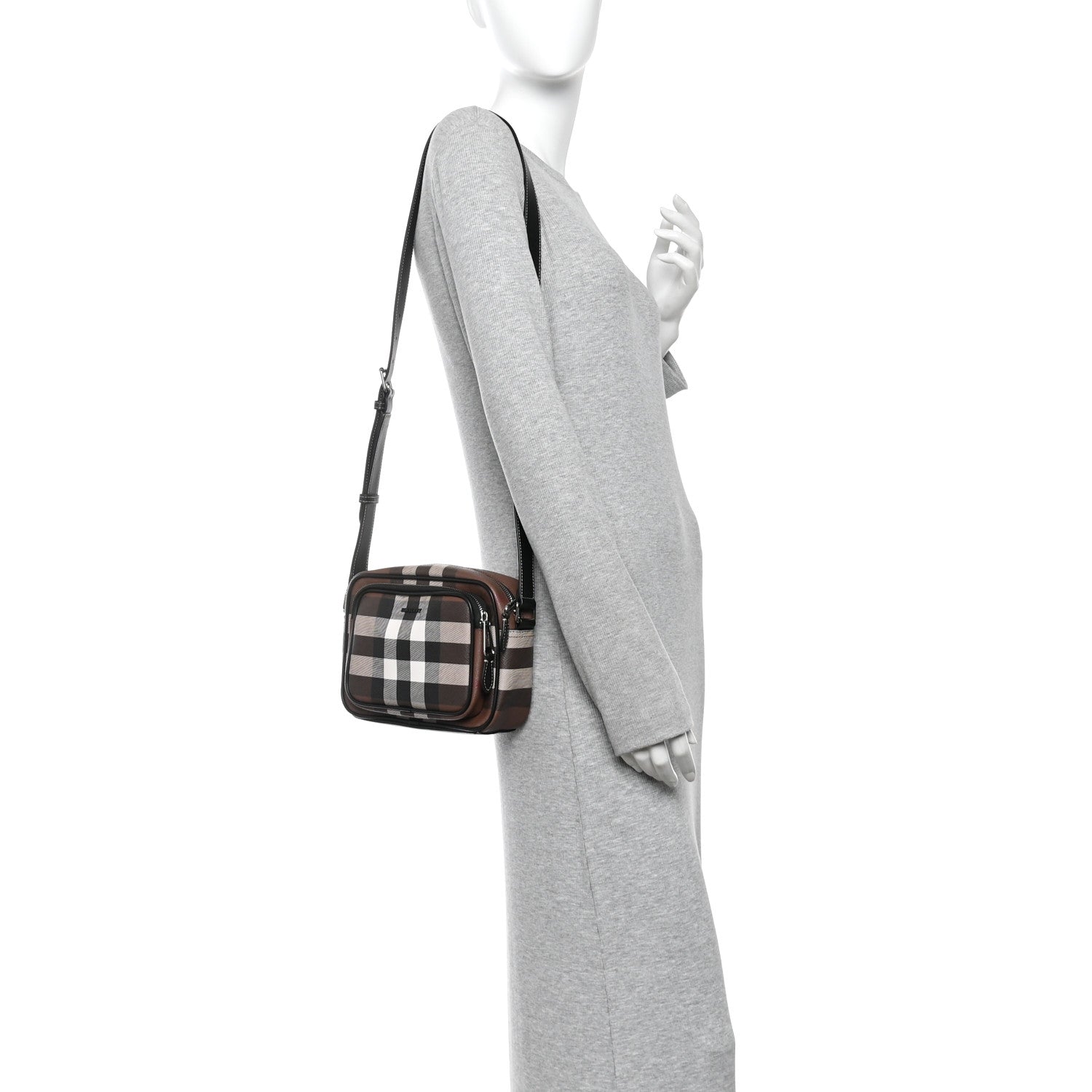 Burberry Canvas Check Paddy Messenger Birch Brown 2 of 9
