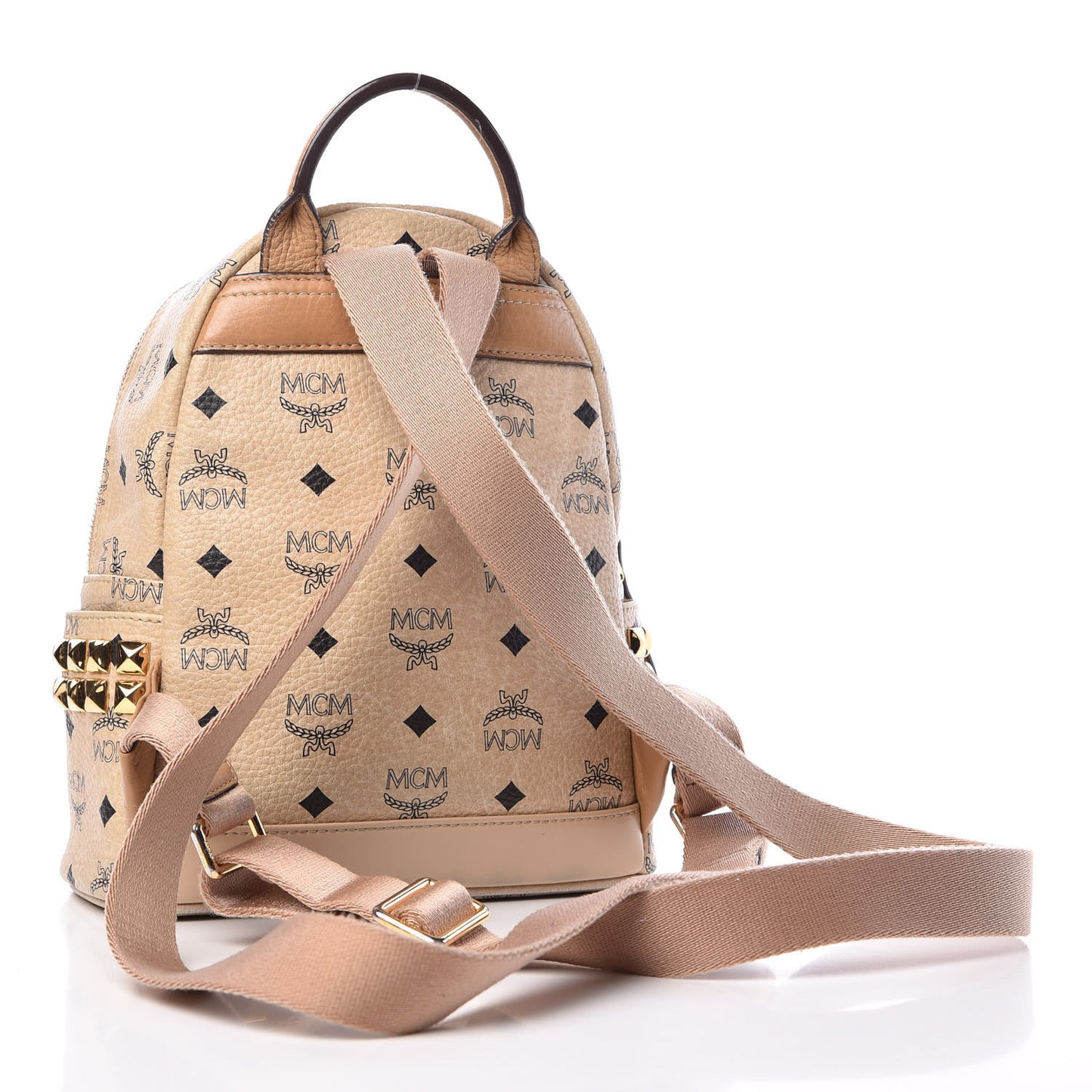 Visetos Side Stud Mini Stark Backpack Beige