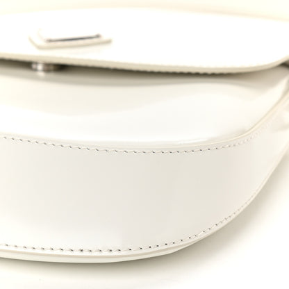 Prada Spazzolato Cleo Flap Shoulder Bag White 6 of 10