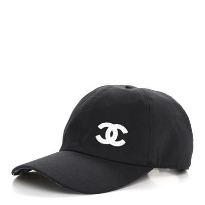 Chanel Cotton Sequin CC Cap Hat Black 1 of 9