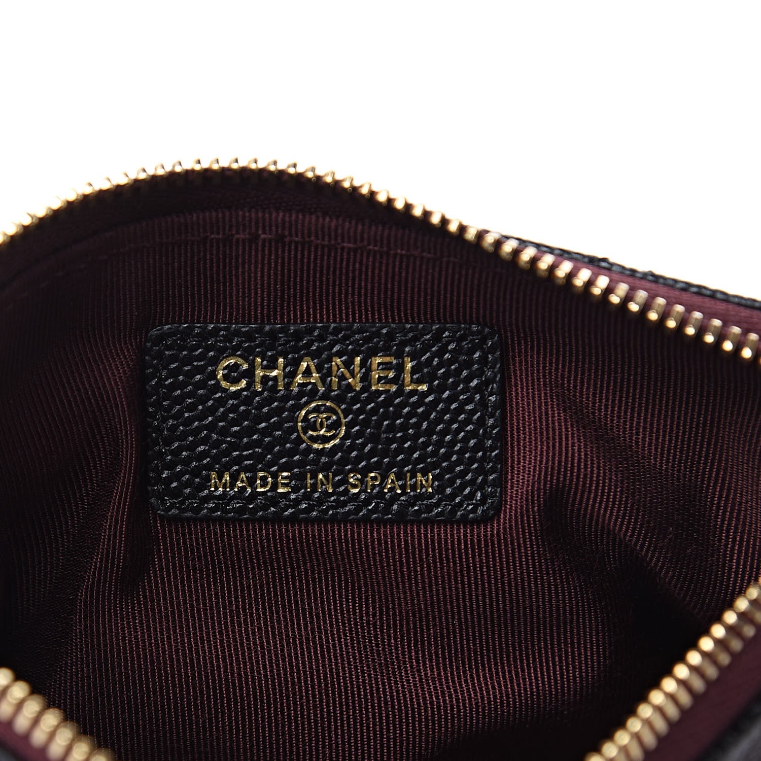 Chanel Caviar Quilted Small Cosmetic Case Black 6 of 8