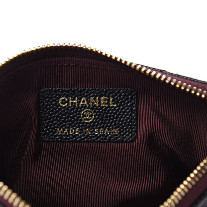 Chanel Caviar Quilted Small Cosmetic Case Black 6 of 8