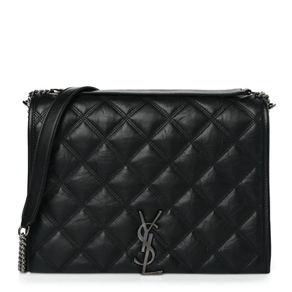 Saint Laurent Lambskin Quilted Small Becky Chain Bag Black 1 of 10