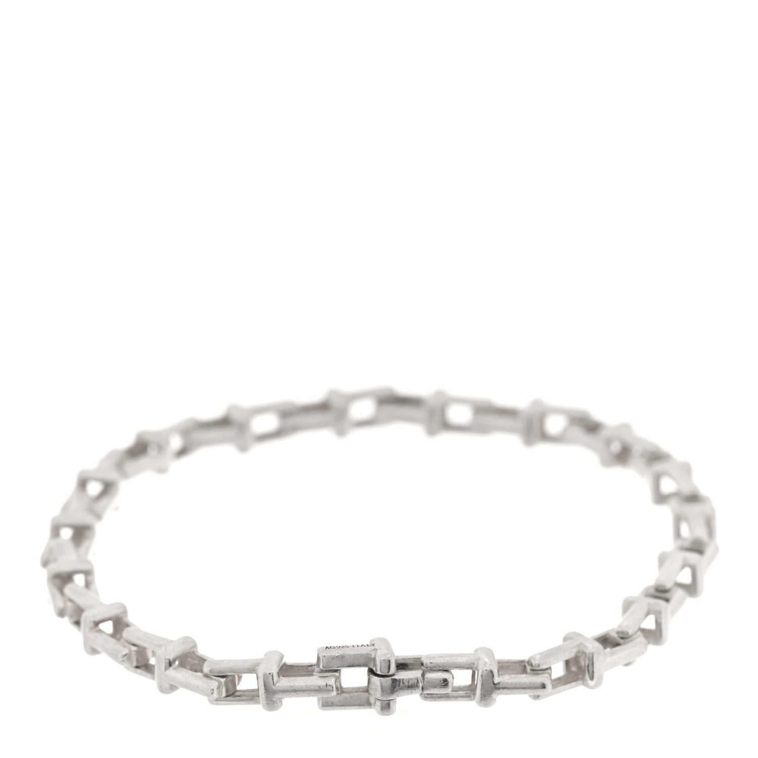 Tiffany Sterling Silver T Link Chain Bracelet 2 of 4