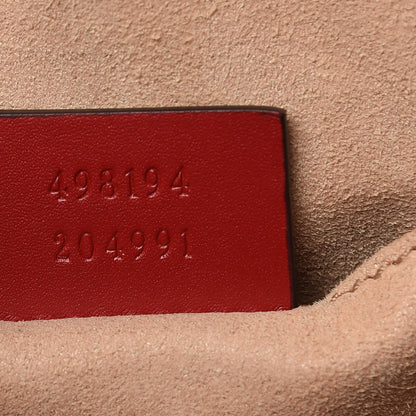 Gucci Guccissima Signature Padlock Backpack Hibiscus Red 7 of 9